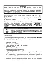 Preview for 2 page of Mx Onda MX-HC2604 Instruction Manual