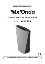 Preview for 17 page of Mx Onda MX-HU2094 Instruction Manual