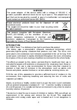 Предварительный просмотр 26 страницы Mx Onda MX-HU2094 Instruction Manual