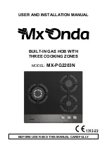 Preview for 17 page of Mx Onda MX-PG2203N User And Installation Manual