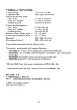 Preview for 32 page of Mx Onda MX-PG2203N User And Installation Manual