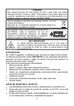 Preview for 2 page of Mx Onda MX-PM2780 Instruction Manual