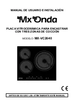 Предварительный просмотр 1 страницы Mx Onda MX-VC2640 User And Installation Manual