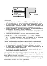 Предварительный просмотр 21 страницы Mx Onda MX-VC2640 User And Installation Manual