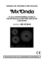 Предварительный просмотр 24 страницы Mx Onda MX-VC2640 User And Installation Manual