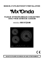 Предварительный просмотр 70 страницы Mx Onda MX-VC2640 User And Installation Manual