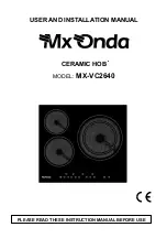 Предварительный просмотр 116 страницы Mx Onda MX-VC2640 User And Installation Manual