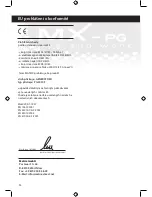 Предварительный просмотр 90 страницы MX-PG PG 3010F Instruction Manual