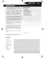 Предварительный просмотр 111 страницы MX-PG PG 3010F Instruction Manual