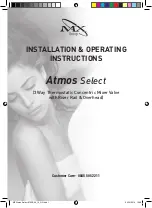 MX Atmos Select Round Installation And Operating Instructions Manual preview