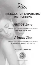 MX Atmos Zinc Installation & Operating Instructions Manual preview