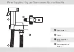 Предварительный просмотр 4 страницы MX Square Thermostatic Douche Bidet Kit User Manual