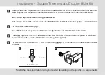 Предварительный просмотр 5 страницы MX Square Thermostatic Douche Bidet Kit User Manual