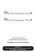 Предварительный просмотр 1 страницы MX Thermostatic Care QI Installation And User Instructions Manual