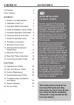 Предварительный просмотр 2 страницы MX Thermostatic Care QI Installation And User Instructions Manual