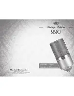 Предварительный просмотр 1 страницы MXL 990 HE User Manual