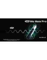 MXL Mic Mate Pro User Manual preview