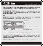 MXL MM-165GPI User Manual предпросмотр