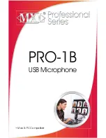 MXL Professional PRO-1B User Manual предпросмотр