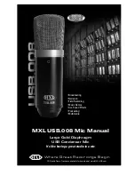 Предварительный просмотр 1 страницы MXL USB.008 Manual