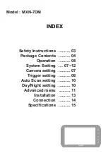 Предварительный просмотр 2 страницы MXN MXN-7DM Owner'S Manual