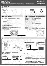 Preview for 2 page of MXN MXN78C Instruction Manual