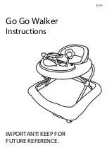 Preview for 1 page of My Child F1 2-in-1 Baby Car Walker Go Go Instructions Manual