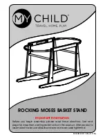 My Child ROCKING MOSES BASKET STAND Manual preview