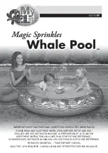 Предварительный просмотр 1 страницы My First Magic Sprinkles Whale Pool 54715 EF Manual