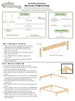 My Green Mattress My Green Platform Bed Assembly Instructions preview