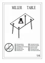 my home Miller Chair Fabric Assembly Instructions Manual предпросмотр