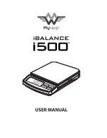 My Weigh iBalance i500 User Manual preview