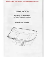 Предварительный просмотр 1 страницы My Weigh U2 Ultrababy-2 Instruction Manual