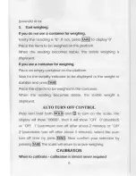 Предварительный просмотр 7 страницы My Weigh U2 Ultrababy-2 Instruction Manual