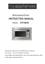 myappliances ART28604 Instruction Manual preview