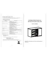 myappliances WINE60 Instruction Manual preview