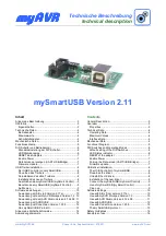 Preview for 1 page of myAVR mySmartUSB Technical Description