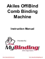 Preview for 1 page of MyBinding Akiles Comb Instruction Manual