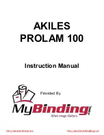 MyBinding AKILES PROLAM 100 Instruction Manual preview