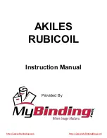 MyBinding AKILES RUBICOIL Instruction Manual предпросмотр