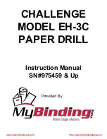 Preview for 1 page of MyBinding CHALLENGE EH-3C Instruction Manual