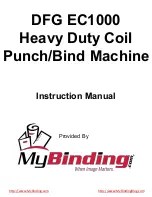 Preview for 1 page of MyBinding DFG EC1000 Instruction Manual