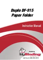 Preview for 1 page of MyBinding Duplo DF-915 Instruction Manual