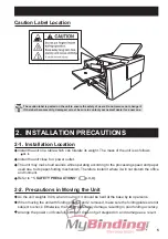 Preview for 8 page of MyBinding Duplo DF-915 Instruction Manual