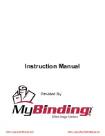 Preview for 1 page of MyBinding Duplo DF-920 Instruction Manual