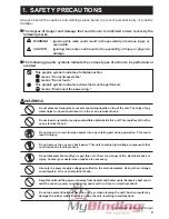 Предварительный просмотр 6 страницы MyBinding Duplo DF-920 Instruction Manual