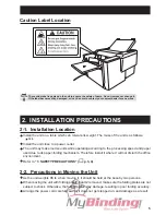 Предварительный просмотр 8 страницы MyBinding Duplo DF-920 Instruction Manual