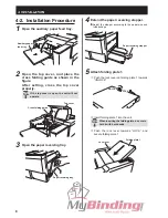 Предварительный просмотр 11 страницы MyBinding Duplo DF-920 Instruction Manual