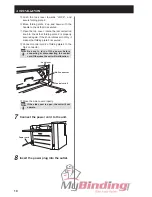 Предварительный просмотр 13 страницы MyBinding Duplo DF-920 Instruction Manual