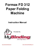 MyBinding Formax FD 312 Instruction Manual preview